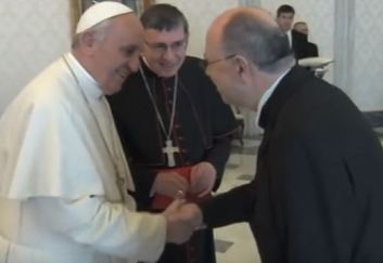 pope met with Nikolaus Schneider, president of evangelical church in germany in April 2013